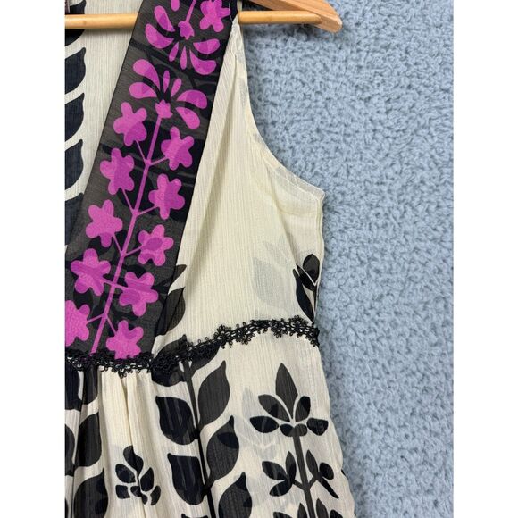 Coco & Chase Sheer Chiffon Tunic Top Women M Boho Layering Resort Vacation - Picture 6 of 8